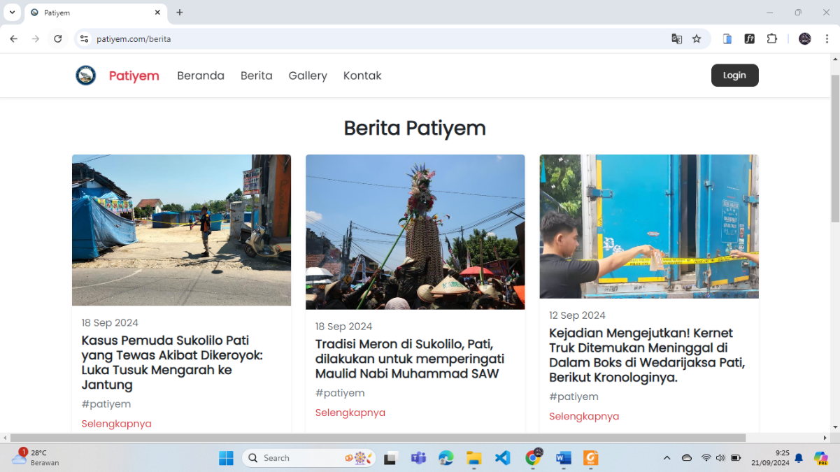Website Berita Patiyem